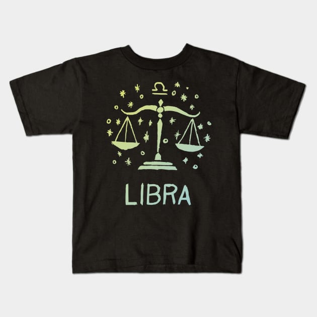 Libra Kids T-Shirt by Very Simple Graph